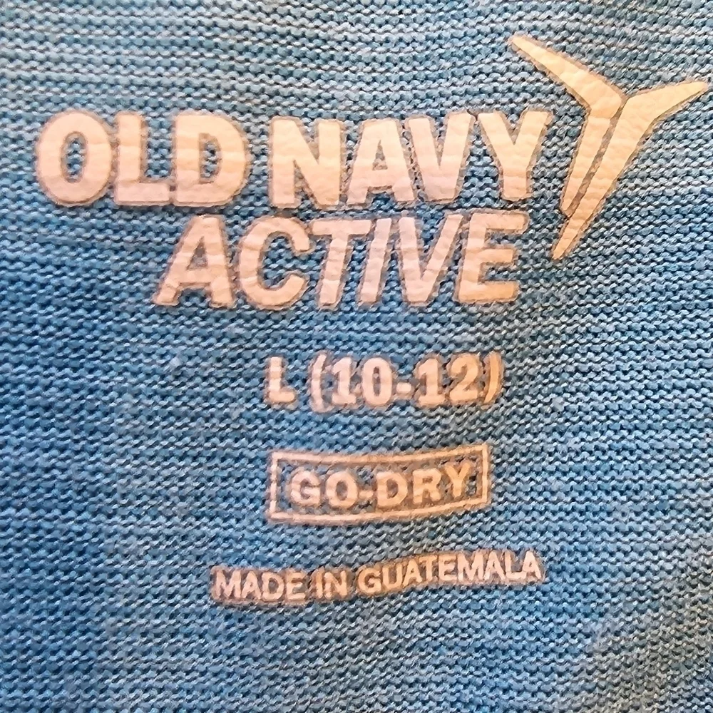 6/20 Old Navy Active Short Sleeve Tee Size L 10-12 (Girl)